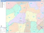 Sandy Springs Wall Map Color Cast Style 2023